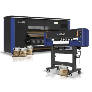 Printer sublimasi dan DTF Fedar untuk produksi garment, apparel, dan textile printing